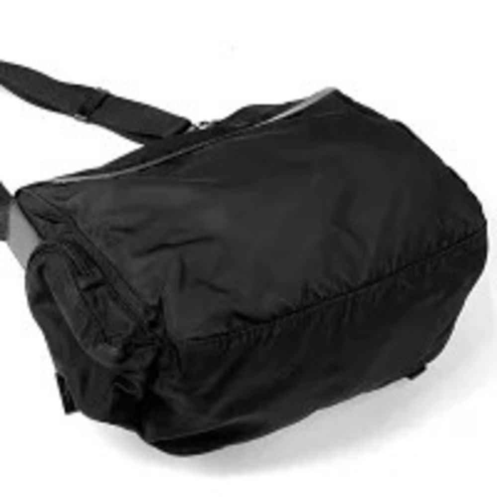 Prada Plate Shoulder Bag Messenger Tessuto Nero Black - Picture 2 of 6